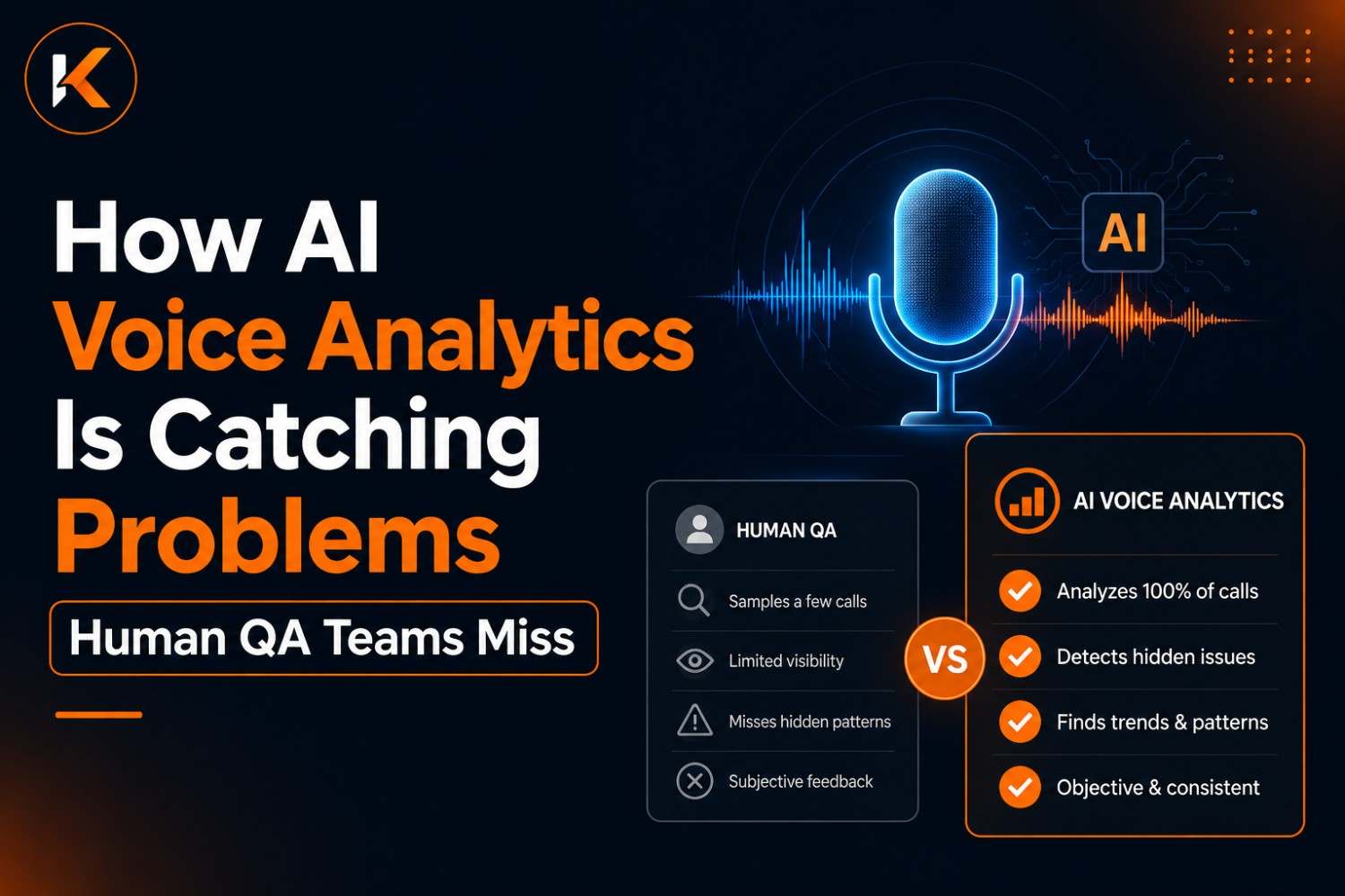 How AI Voice Analytics Is Catching Problems Human QA Teams Miss