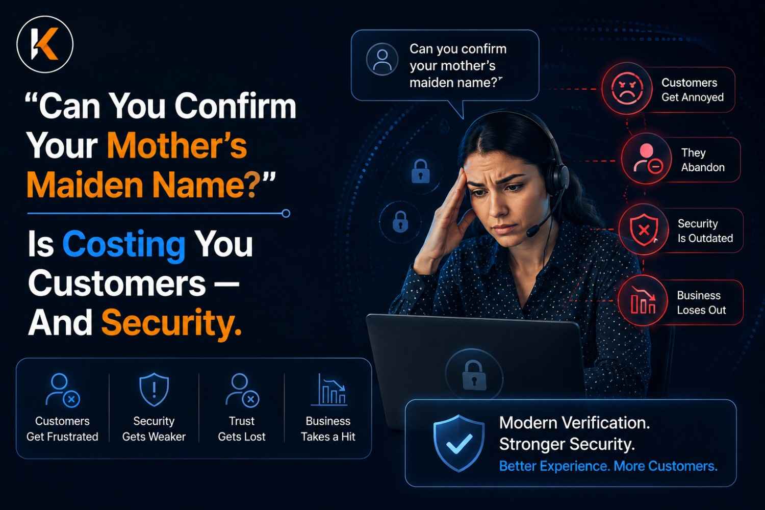 Can You Confirm Your Mother's Maiden Name?" Is Costing You Customers — And Security