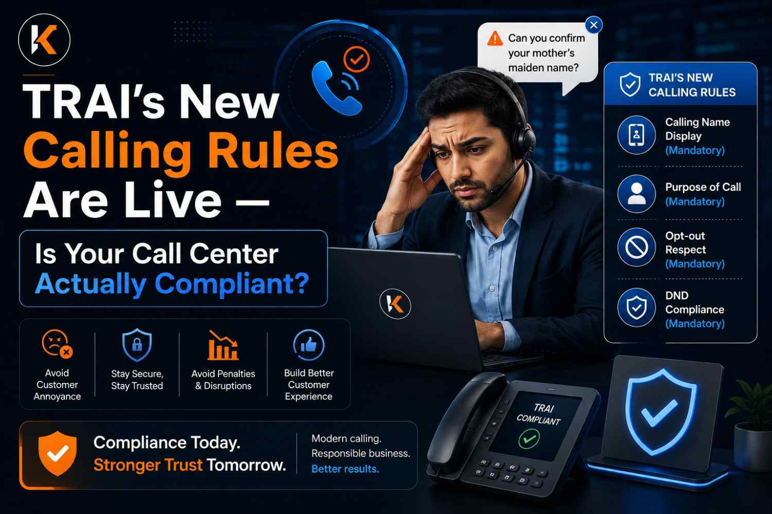 TRAI's New Calling Rules Are Live — Is Your Call Center Actually Compliant ?